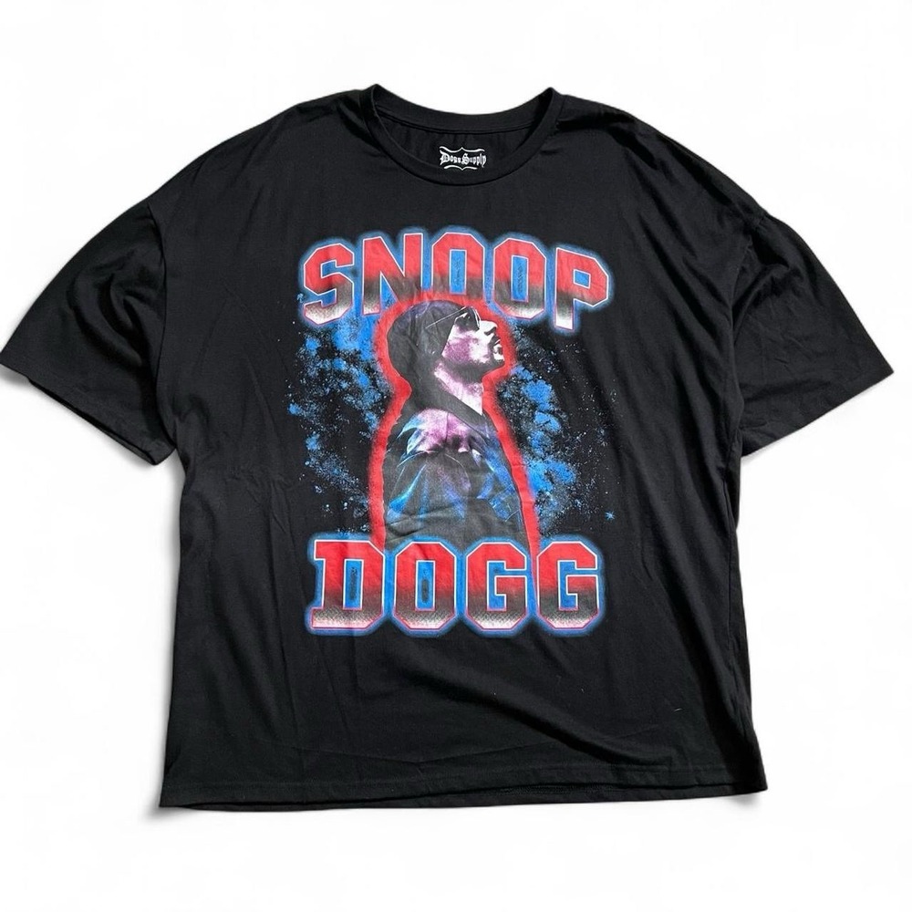 Snoop Dogg Modern Rap T-Shirt Size Large Hip Hop Rap Baggy Oversized Skate